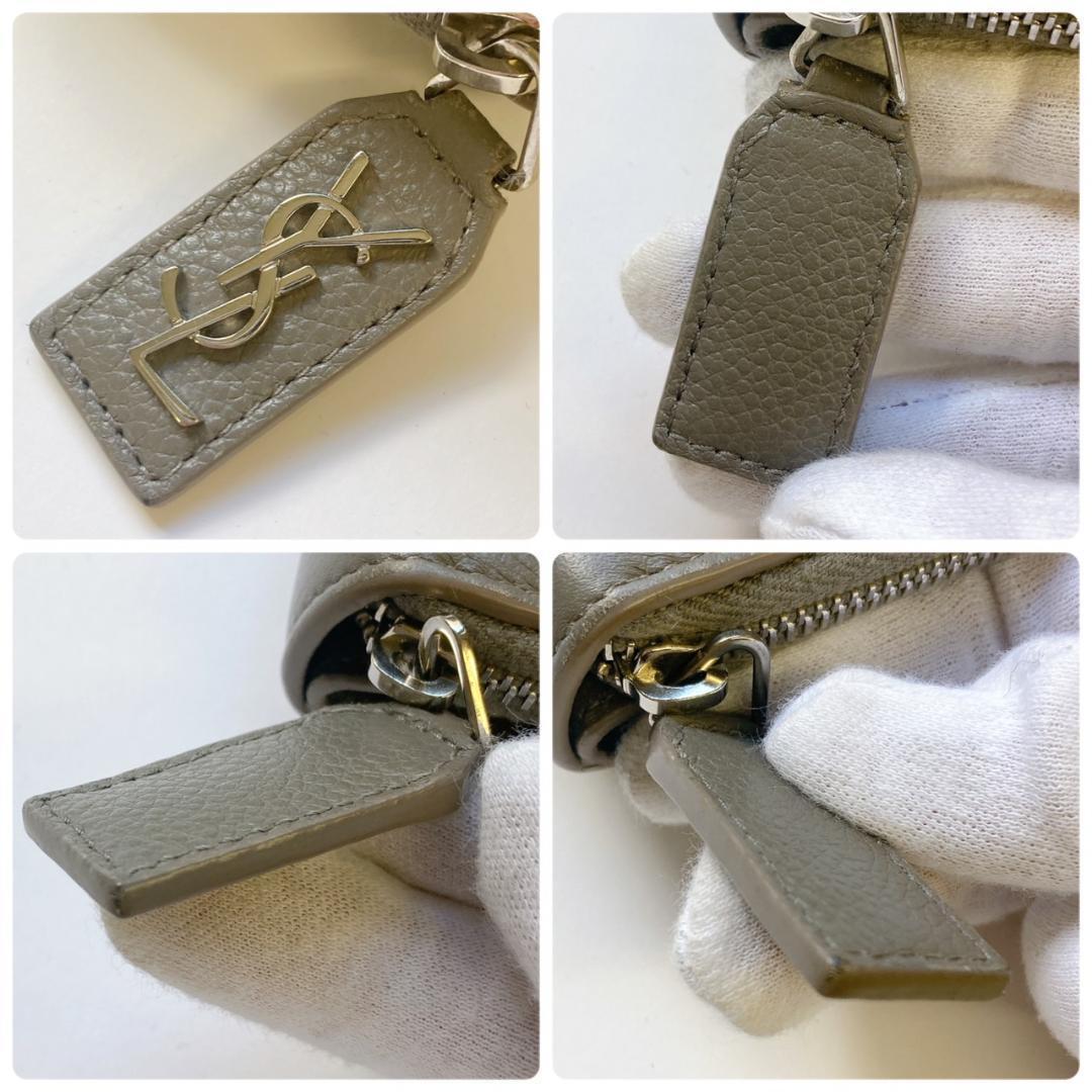 1円 スタート サンローランパリ SAINLAURENT 二つ折り財布 コンパクト