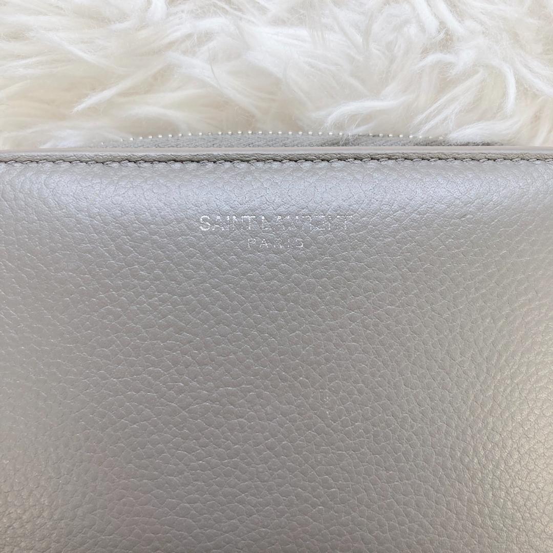 1円 スタート サンローランパリ SAINLAURENT 二つ折り財布 コンパクト