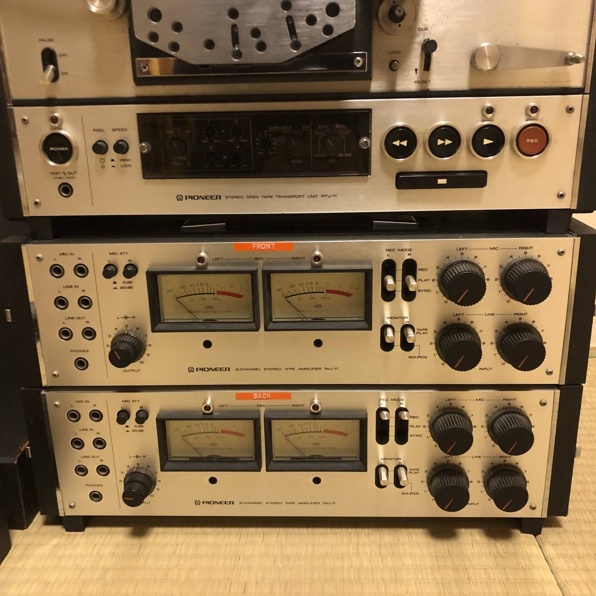pioneer RT-2022/RT-2044 オープンリールデッキ RTU-11/TAU-11 2tr/4tr