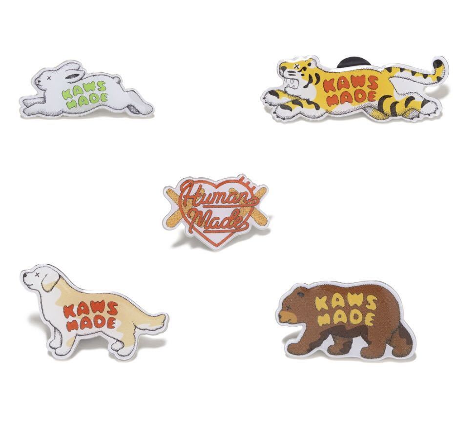 human made KAWS MADE PIN BADGE SET(5P) ピンバッジ パーカー DENIM