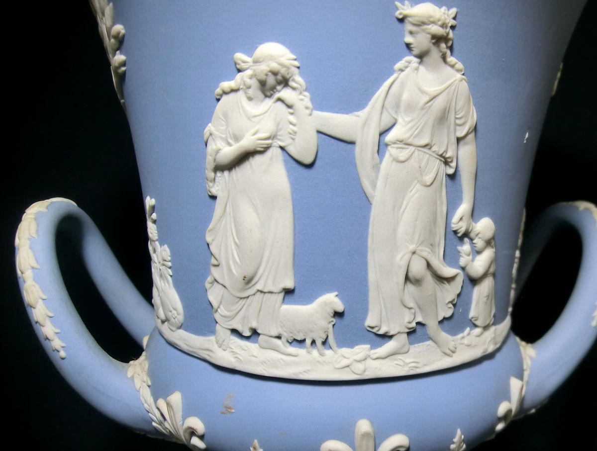 1000円スタート 置物 WEDGWOOD ウェッジウッド ジャスパー ペール