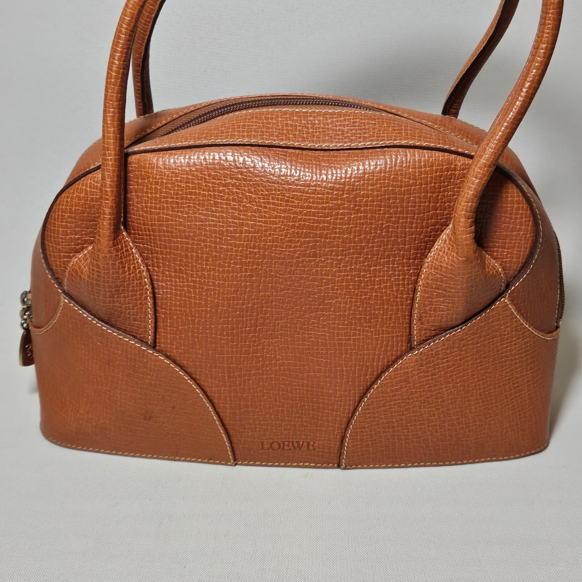 1円スタート】 LOEWE ロエベ 型押し ハンドバッグ ブラウン | 1STSSS.COM