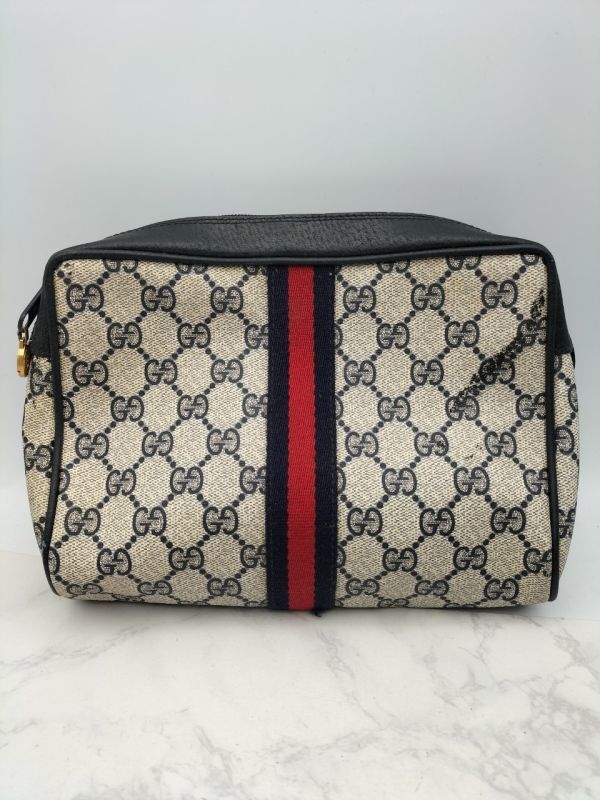 P5 1円～ 中古品 グッチ GUCCI 63-01-012シェリーライン GG柄 セカンド