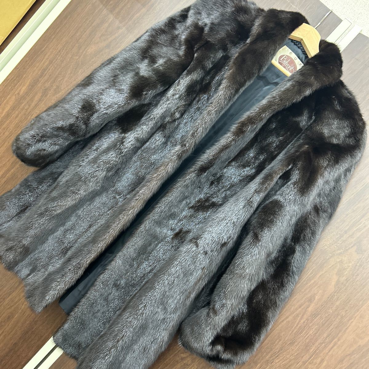 22. 毛皮 コート アウター MINK ミンク ハーフコート セミロング 13 