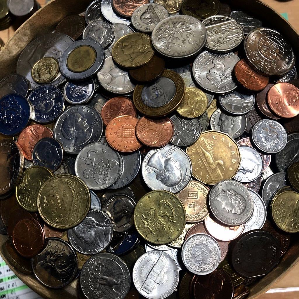 外国硬貨 海外コイン 詰め合わせ 未選別 第7弾 約2.4kg USコイン 欧米