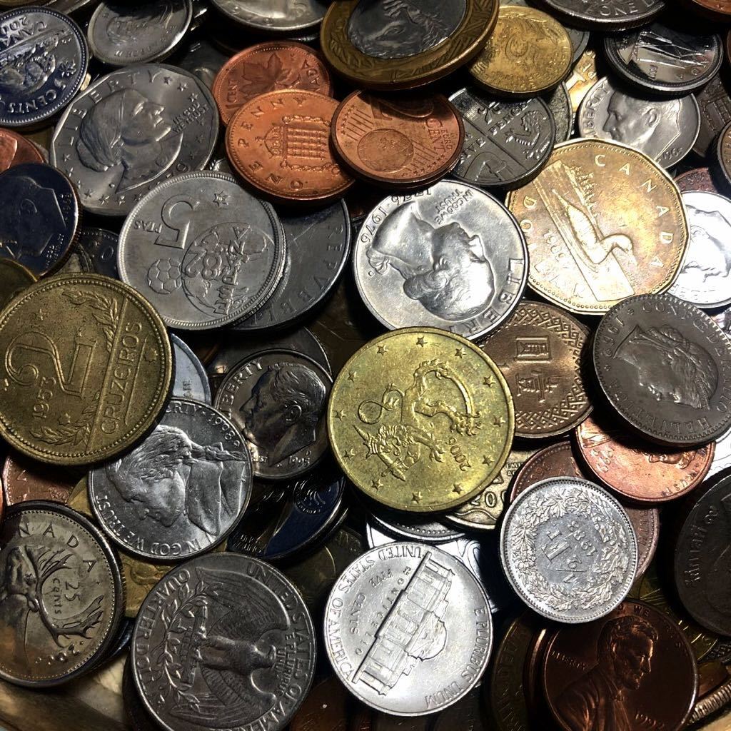 外国硬貨 海外コイン 詰め合わせ 未選別 第7弾 約2.4kg USコイン 欧米