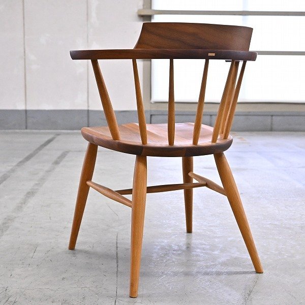 柏木工 アームチェア ダイニングチェア ヴィンテージ ウッドチェア