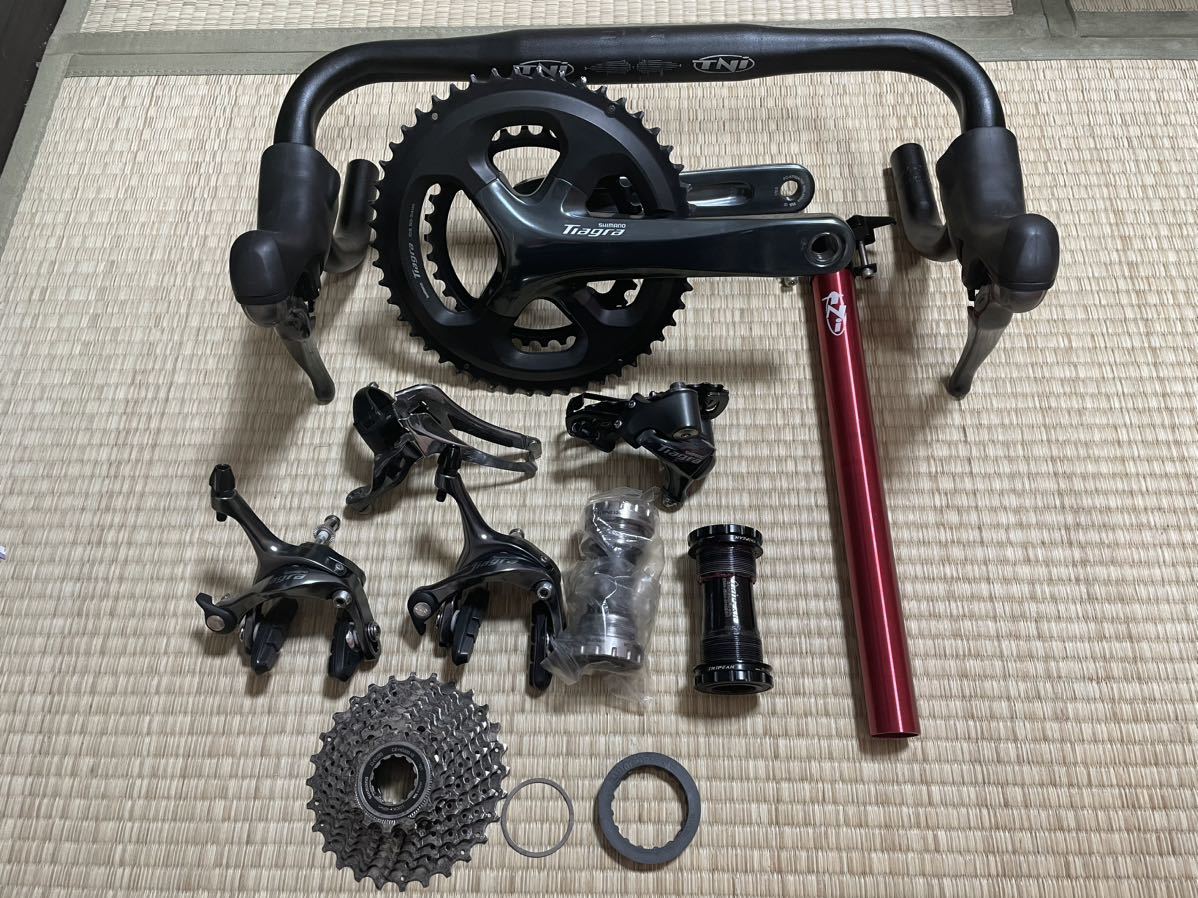 シマノ ティアグラ SHIMANO TIAGRA 4700 グループセット 社外パーツ混み 中古品