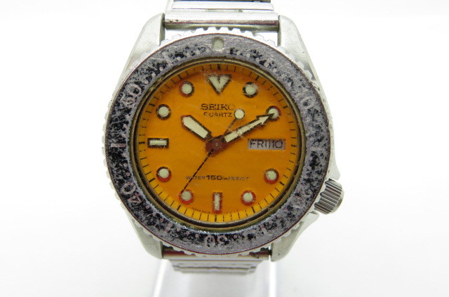 1円～【動作品】SEIKO セイコー ダイバーズ ボーイズ/メンズ腕時計 