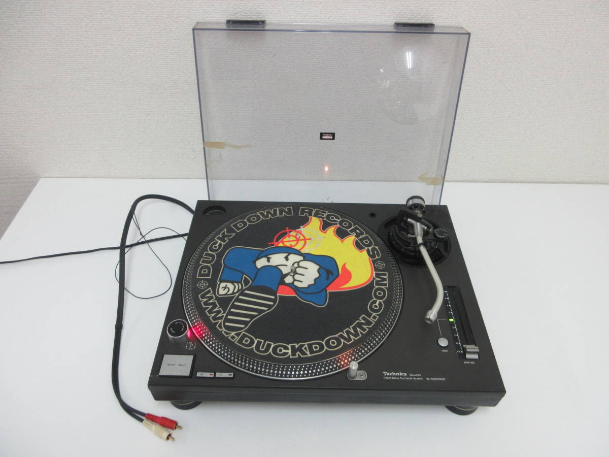 中古 ターンテーブル Technics テクニクス SL-1200MK3D ブラック 日本製 ※回転・通電のみ確認済 ／E