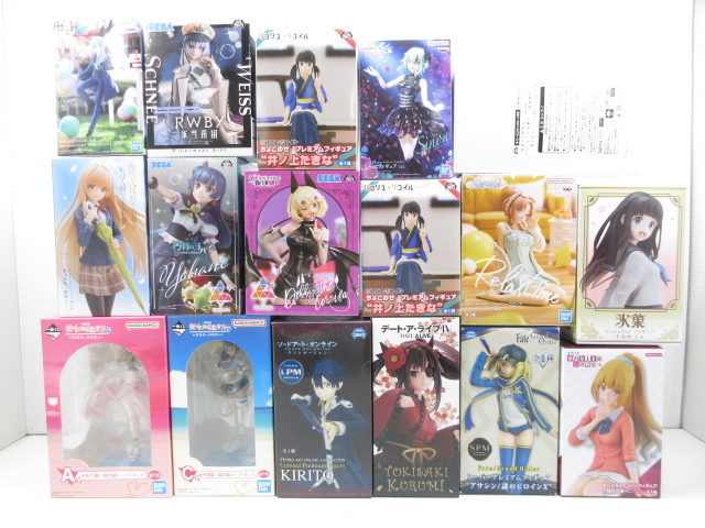 n72465-ty 未開封○17個セット 美少女フィギュア SPM Relaxtime 一番くじ等 かのかり リコリスリコイル 転スラ SAO [054-231115]