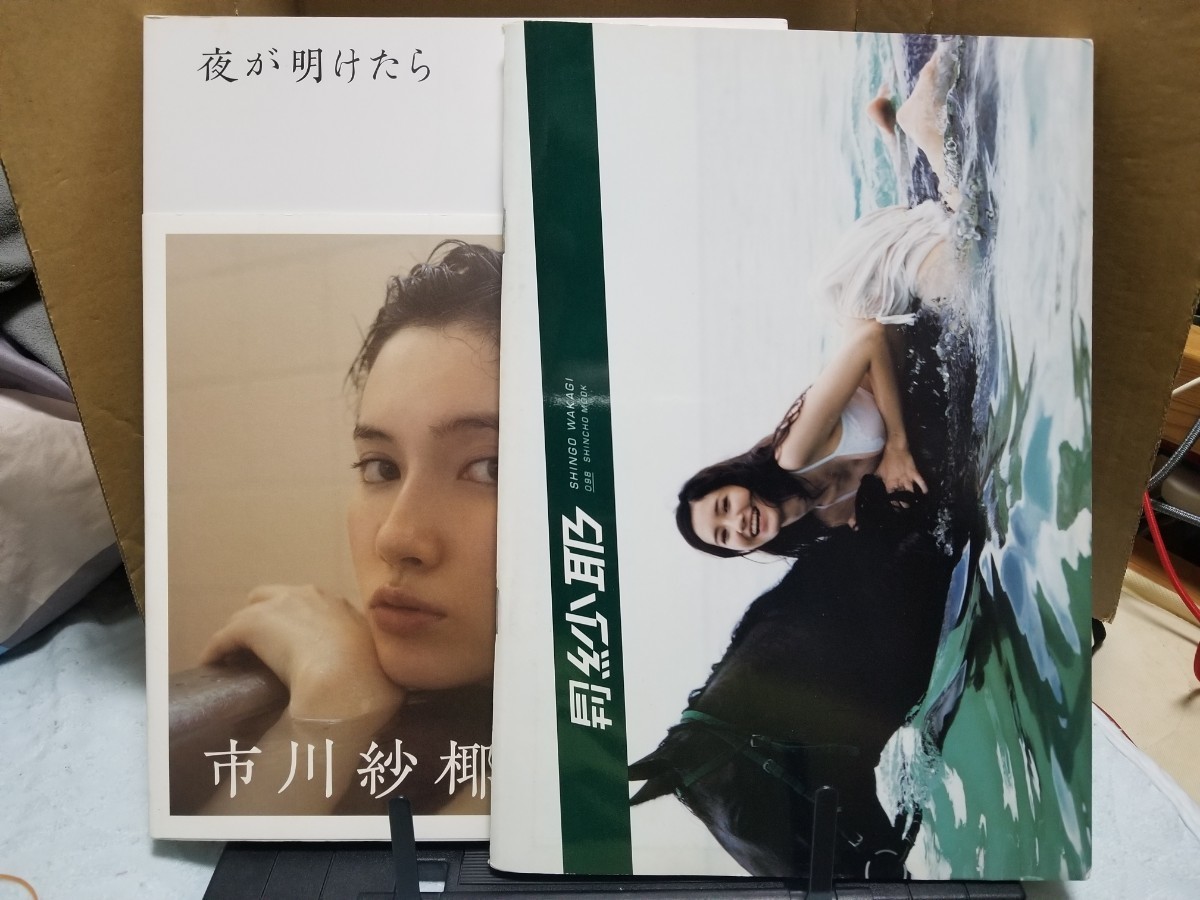 市川紗椰　写真集　夜が明けたら ＆ 市川紗椰 写真集 月刊 紗耶　の２点セット