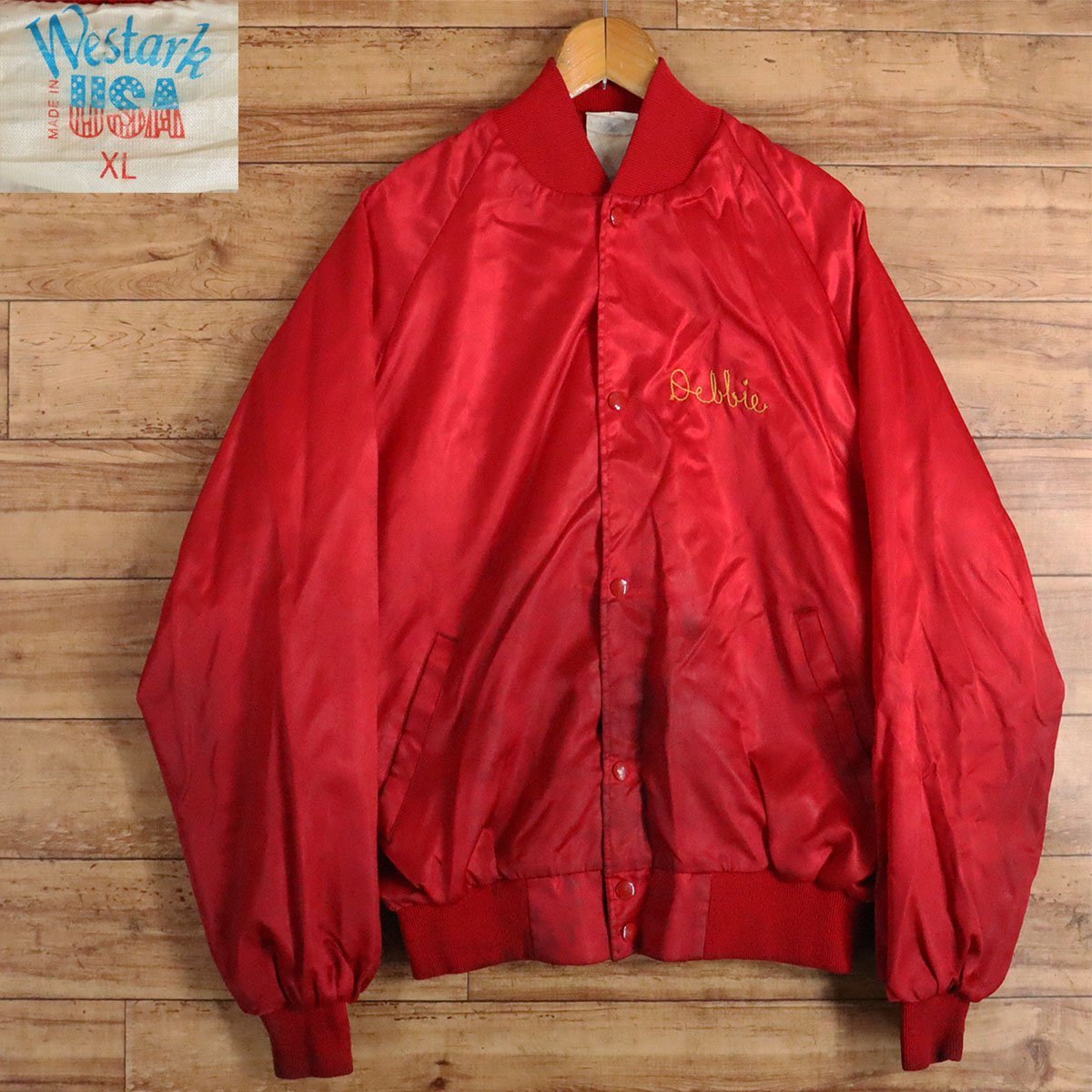 $3T/R8.29-2　アメリカ古着　マクドナルド　USA製　Westark　ウエストアーク　ナイロンジャケット　ジャンパー　ブルゾン　XL