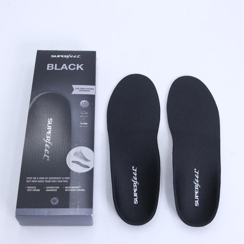 ◆未使用 保管品◆ SUPERfeet insoles BLACK / Fサイズ / スーパーフィート インソール ブラック （27.0-30.0cm） mc01062107
