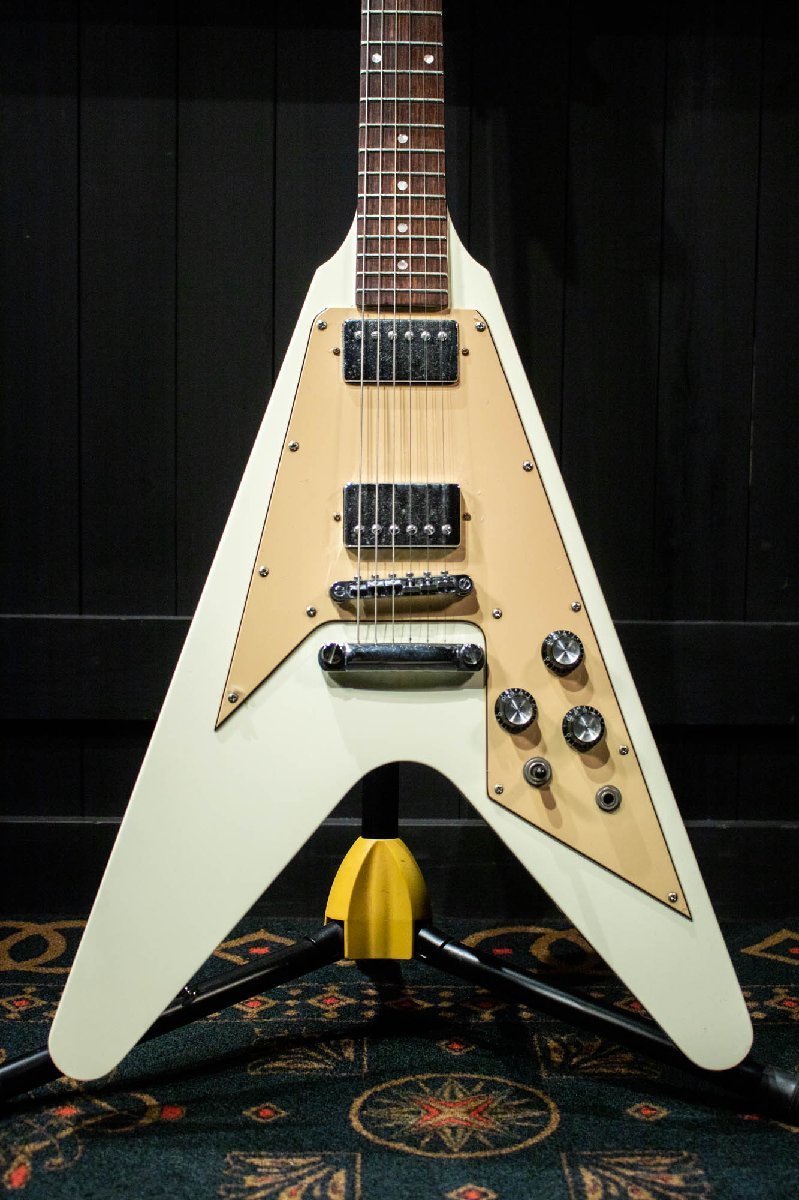 ♪GrassRoots G-FV-58 Vintage White グラスルーツ フライングVタイプ