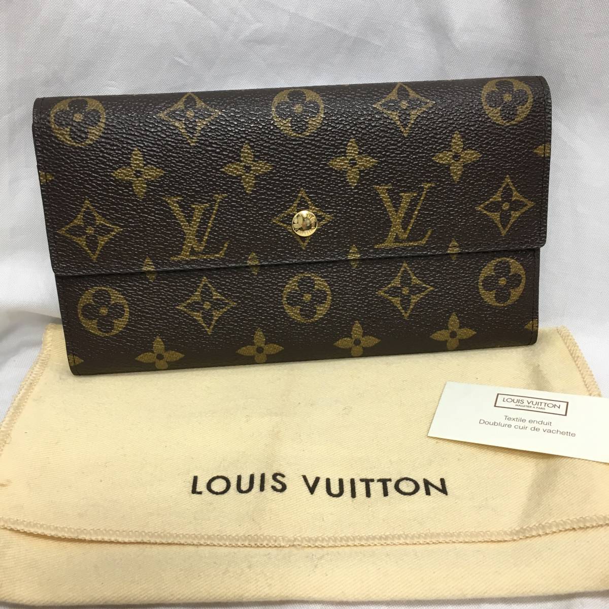 美品】LOUIS VUITTON ルイヴィトン モノグラム ポルトトレゾール