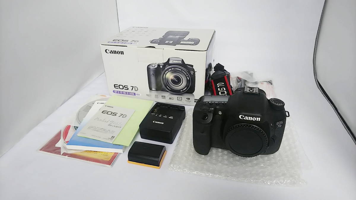 限定配送 キヤノン Canon EOS 7D 付属品 元箱（レンズキット） レンズ