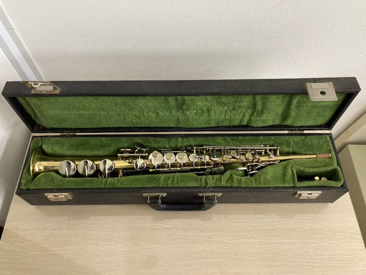 ⑭中古 カワイ B&S ソプラノサックス 木管楽器 KAWAI 動作未確認 