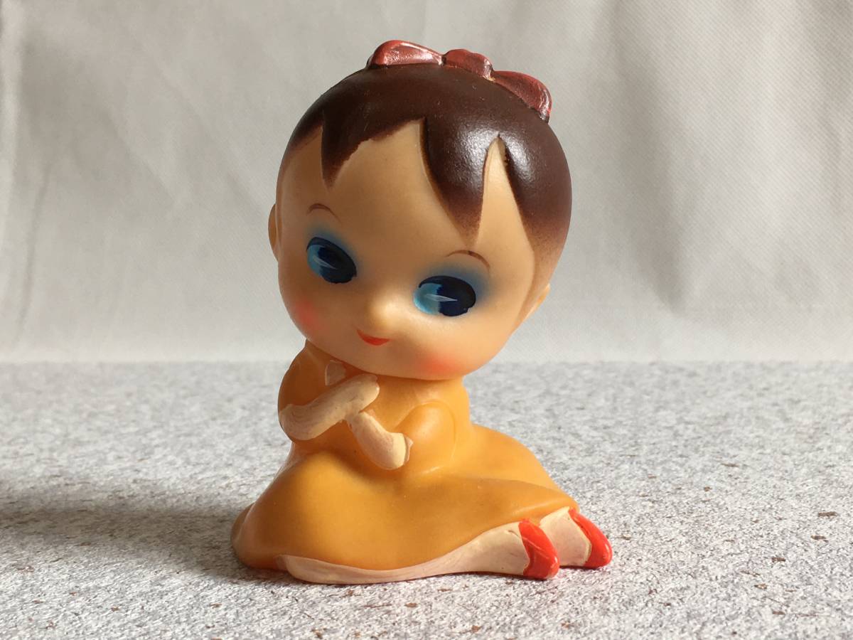 銀行 貯金箱 珍品 日興信用金庫 女の子 ソフビ 当時 昭和レトロ - 数量 