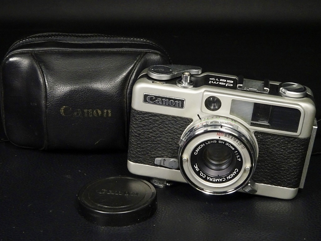 6□Canon キャノン Demi EE17 コンパクトフィルムカメラ ケース付 EE17