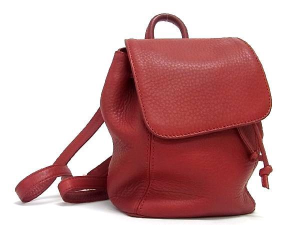 1円 □美品□ COACH コーチ 4925 レザー 巾着型 ミニリュックサック 