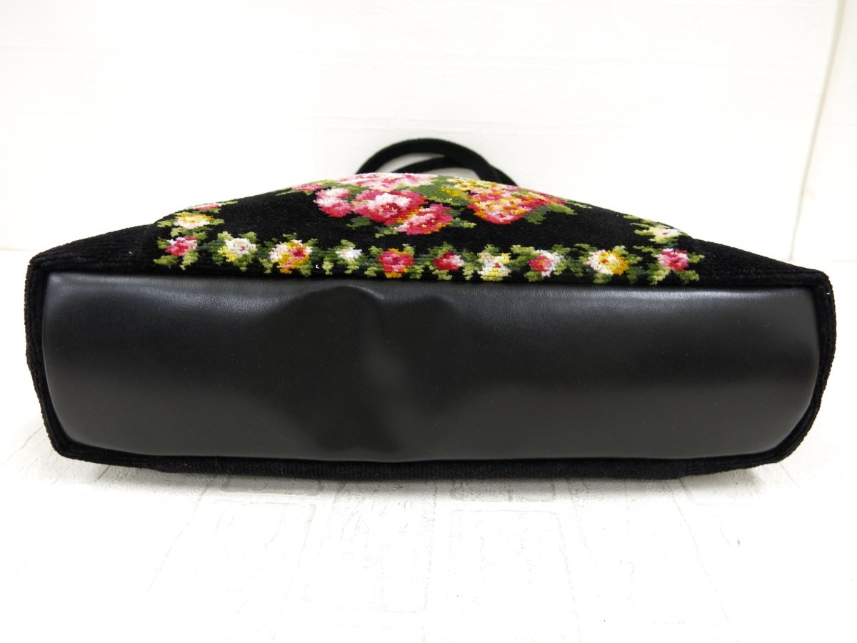FEILER フェイラー 花柄 金金具 ハンドル ハンドバッグ FEILER 