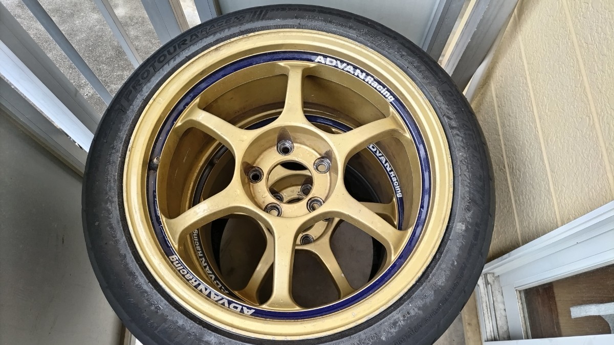 アルミホイール ADVAN Racing RG 8.5j +37 2本 yokohama 17 