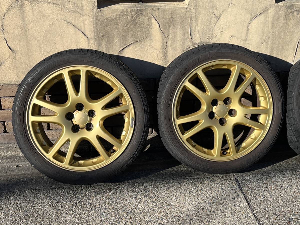 スバル インプレッサWRX sti GDB-C 純正ホイール スタッドレスタイヤ 4 