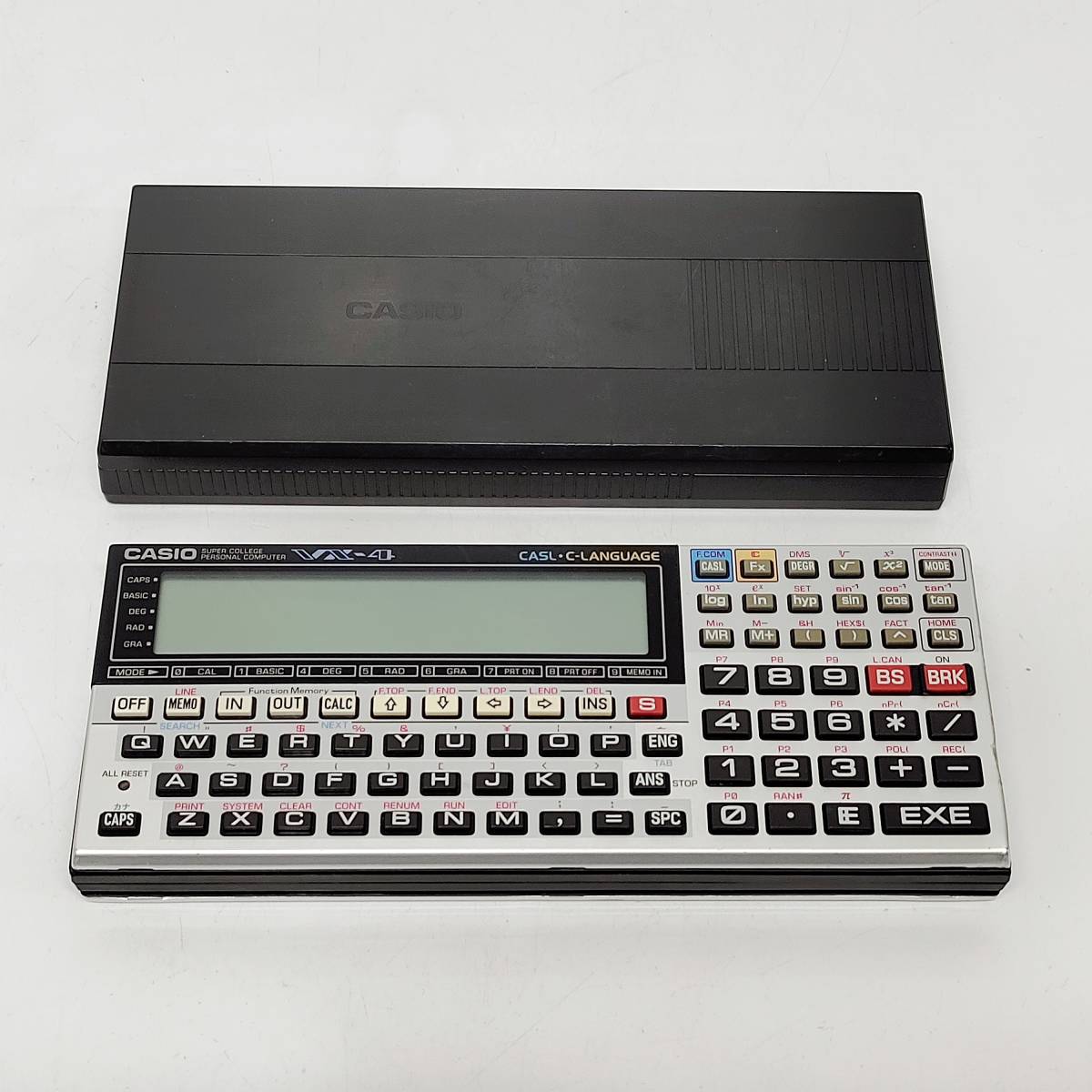 【美品】CASIO ポケコン SUPER COLLEGE VX-4 テキスト付 ○カシオ VX-4 ポケットコンピューター CASIO ポケコン スーパー