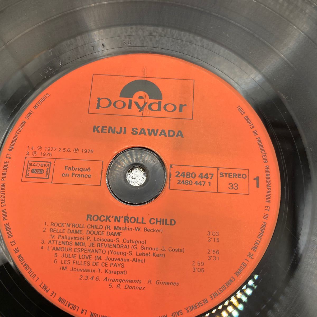 沢田研二 Kenji Sawada child CHILD □フランス盤⁄アナログ⁄LP□沢田