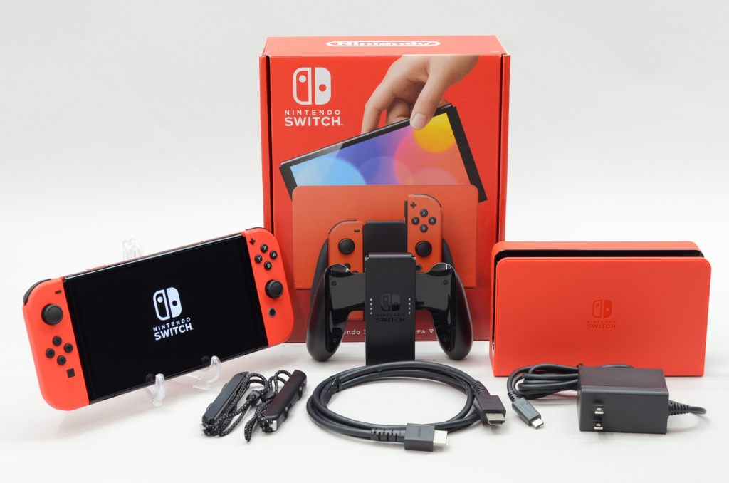 中古]Nintendo Switch 有機ELモデル マリオレッド [Joy-Con オリジナル