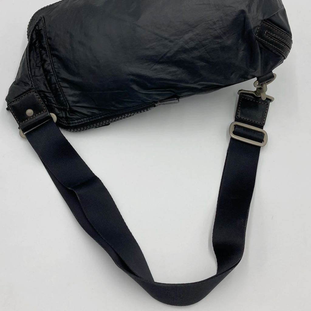 ポールスミス PAUL SMITH メンズ ナイロン レザー 斜め掛け ショルダー