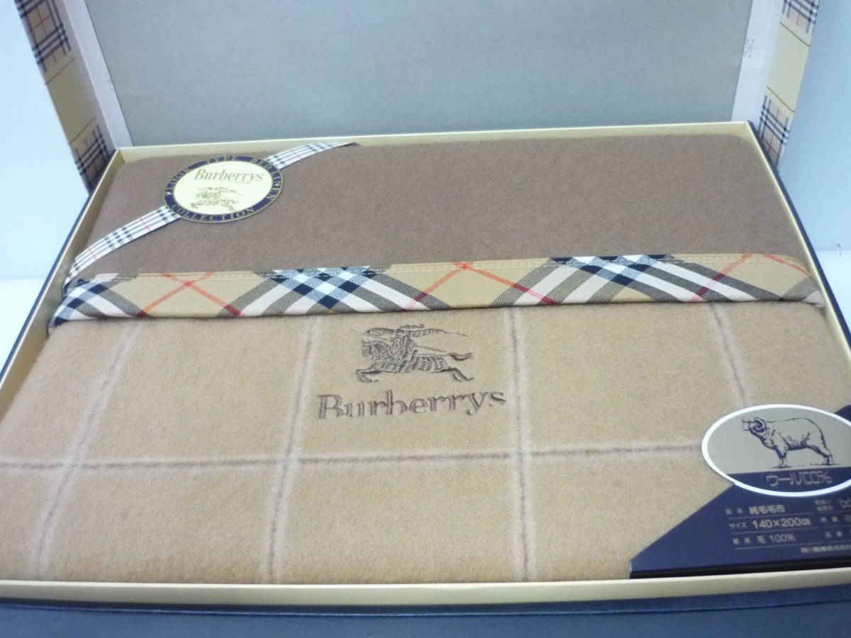 BURBERRYS バーバリー 純毛毛布 140x 200cm ノバチェック 管理番号