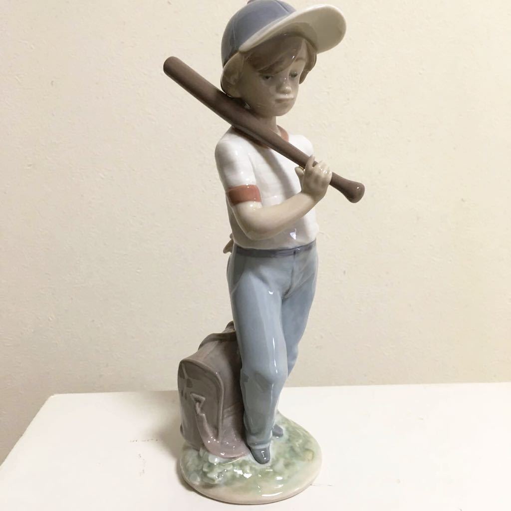 1000円スタート LLADRO #7610 野球少年 会員限定 希少品 箱付き