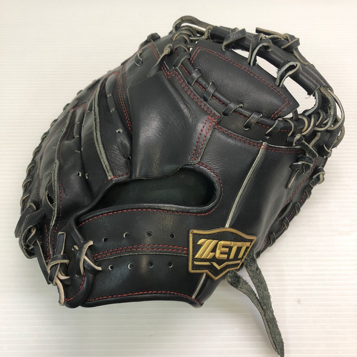 G-8218 ゼット ZETT ネオステイタス NEOSTATUS 軟式用 キャッチャーミット 捕手用BRCB31212 グローブ グラブ 野球 中古品 