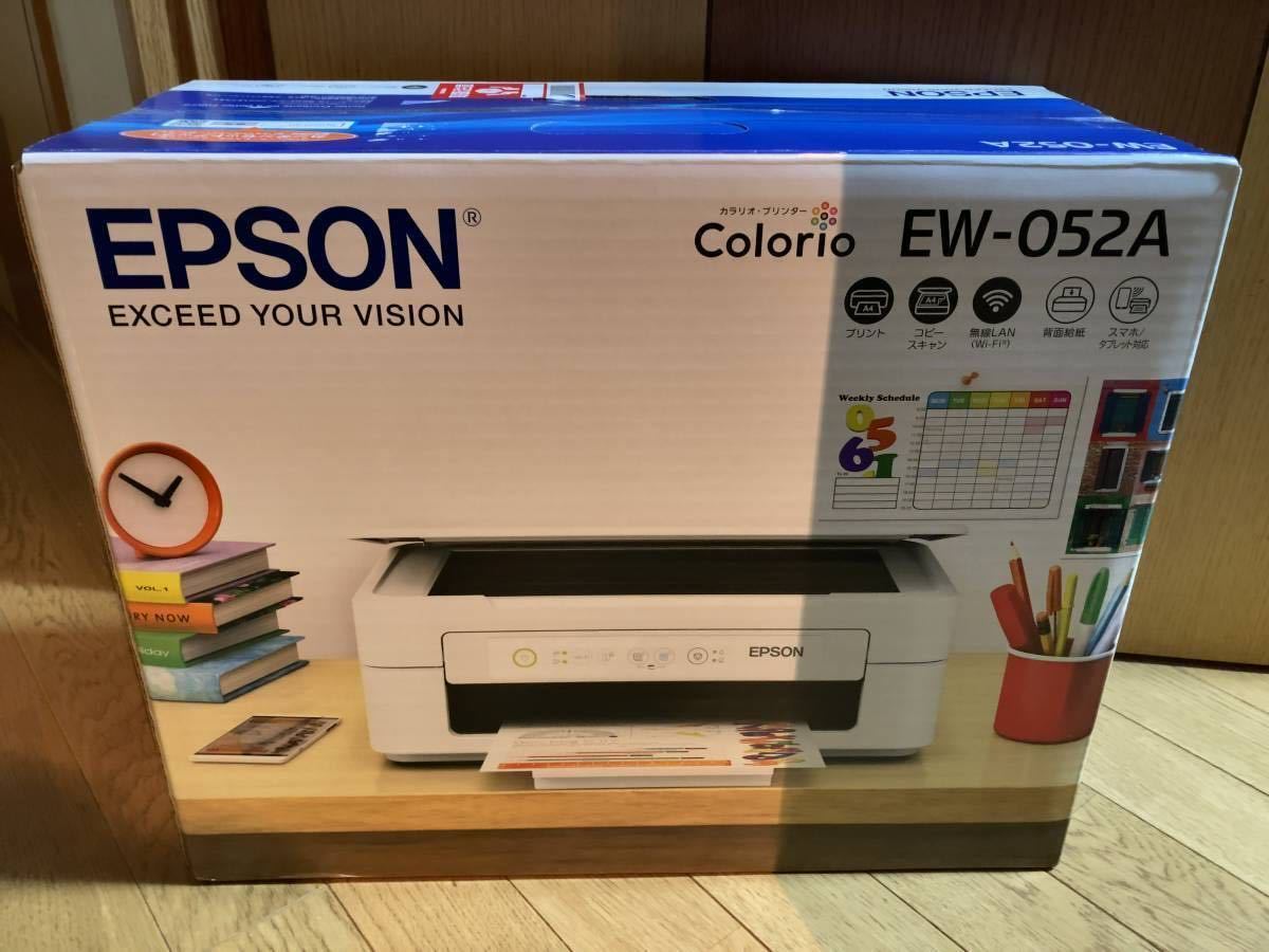 新品未開封】EPSON カラリオ プリンター エプソン EW-052A 新未開封納