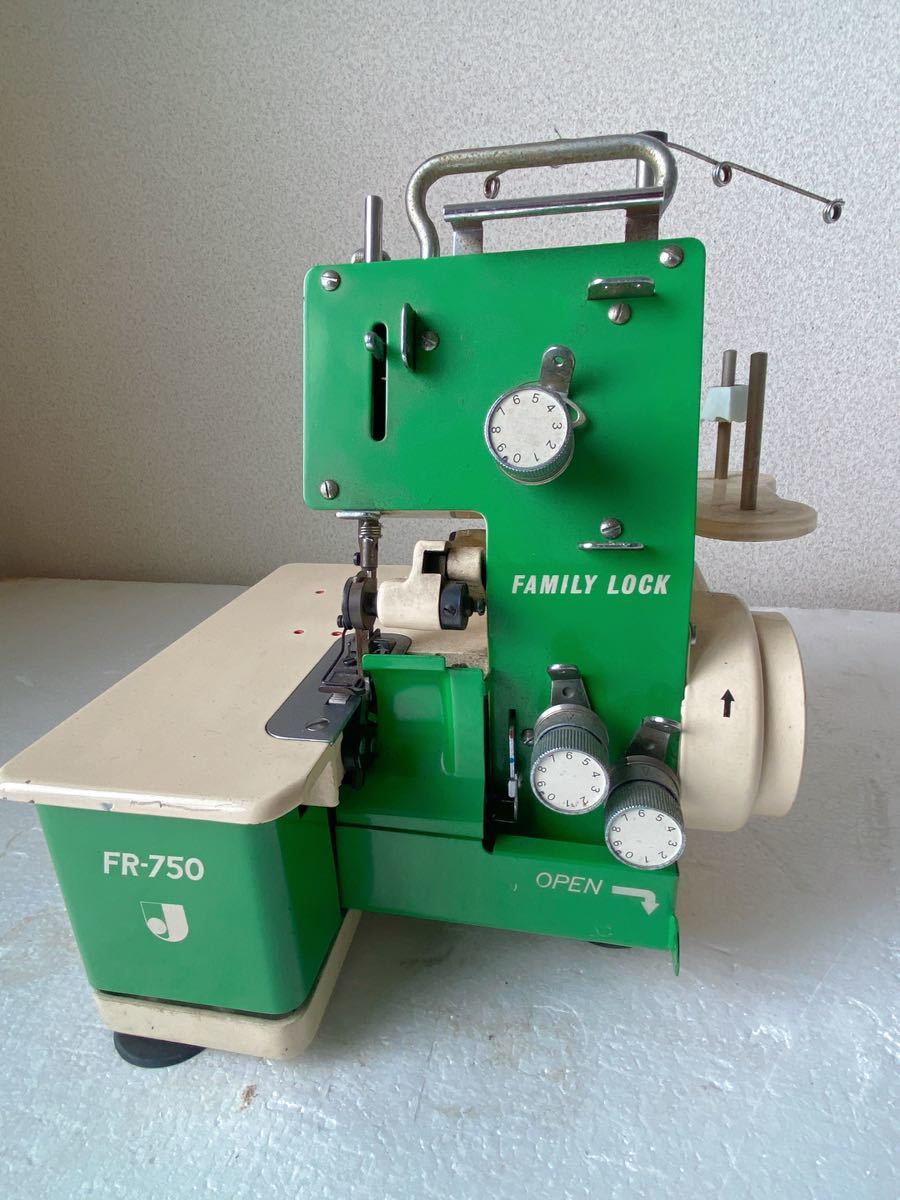 FAMILY ロックミシン LOCK FR-750 FAMILYLOCK え沖JANOME JANOME