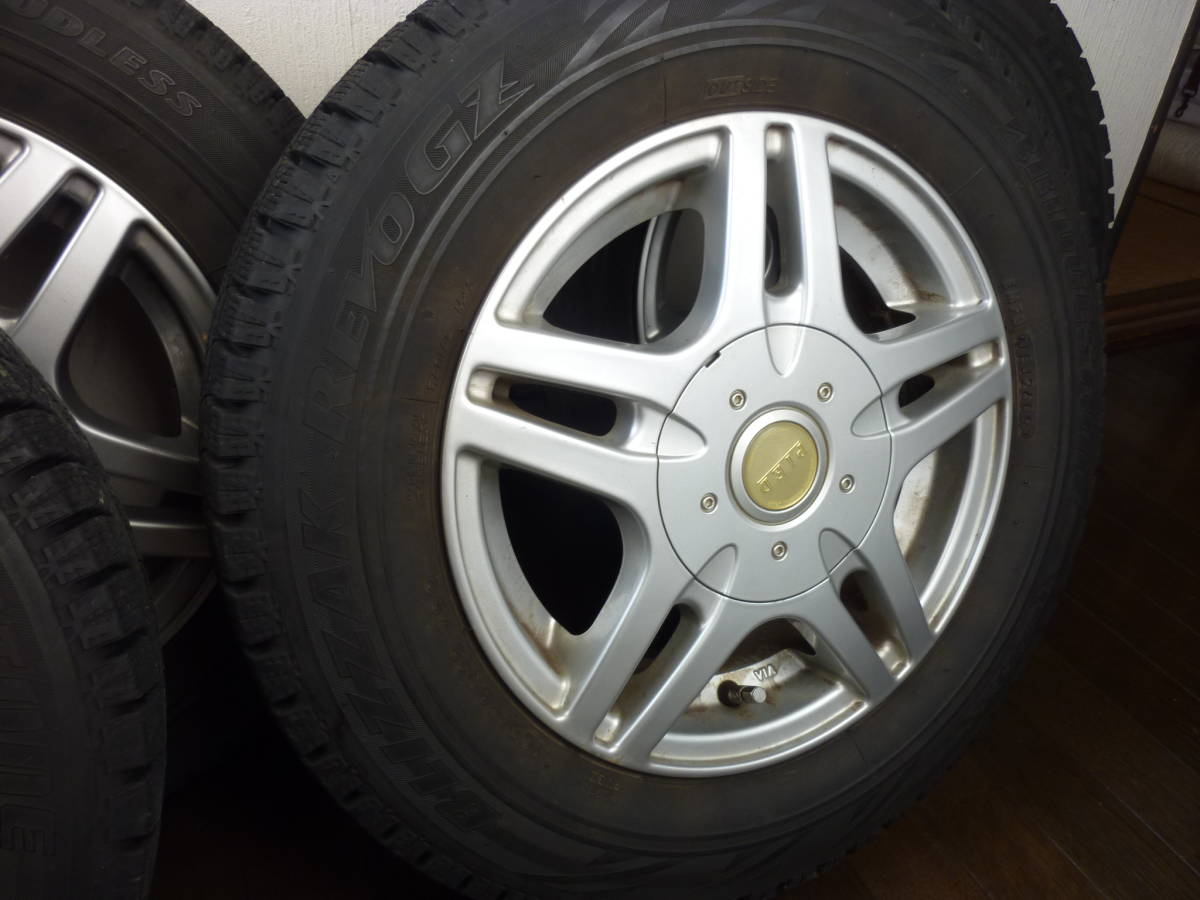 ★再出品　軽自動車用　BRIDGESTONE　ブリヂストン製マルチアルミホイール+ブリザック　１６５／７０R１３　４本　かなり山あり　個人出品 中古アルミホイールリメイク品 新品同様4本セット ブリヂストン アルミホイール 軽自動車 2026年最新Yahoo