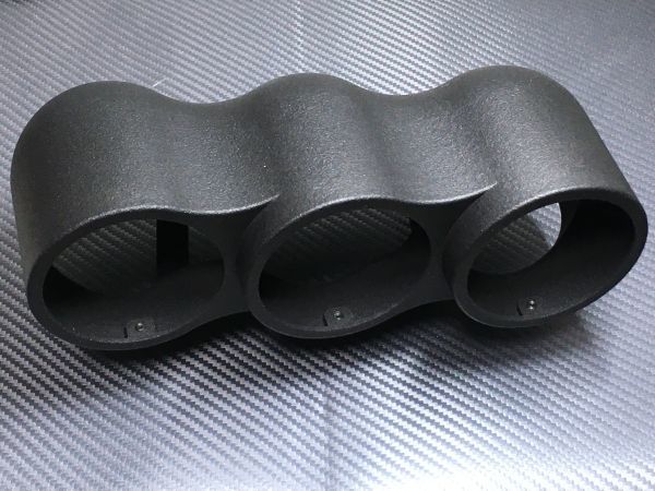 低価，2025 【RX-7 FD3S専用 60φ 3連メーターフード】加工不要 純正センタースピーカー部にボルトオン取付 Defi等に