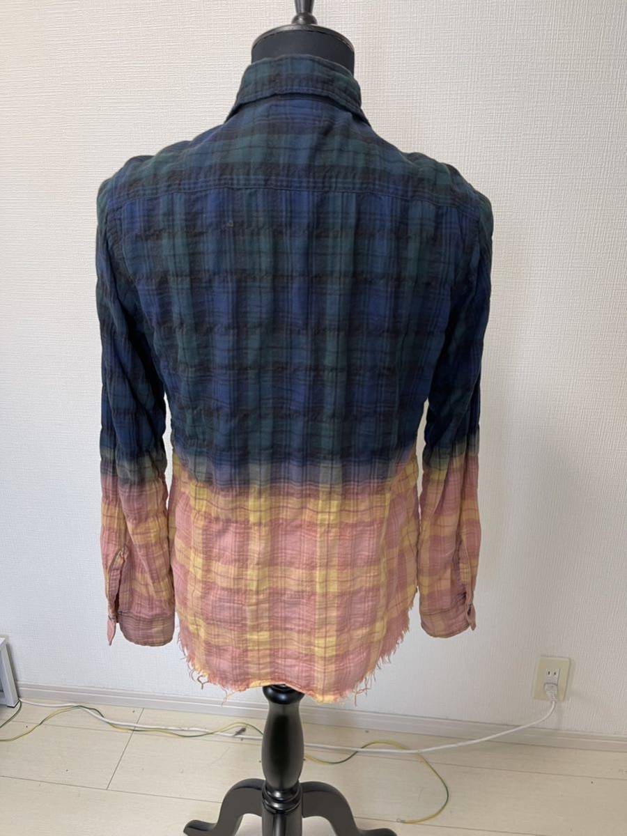 グラデーション チェック Laurent シャツ Saint Paris SAINT LAURENT