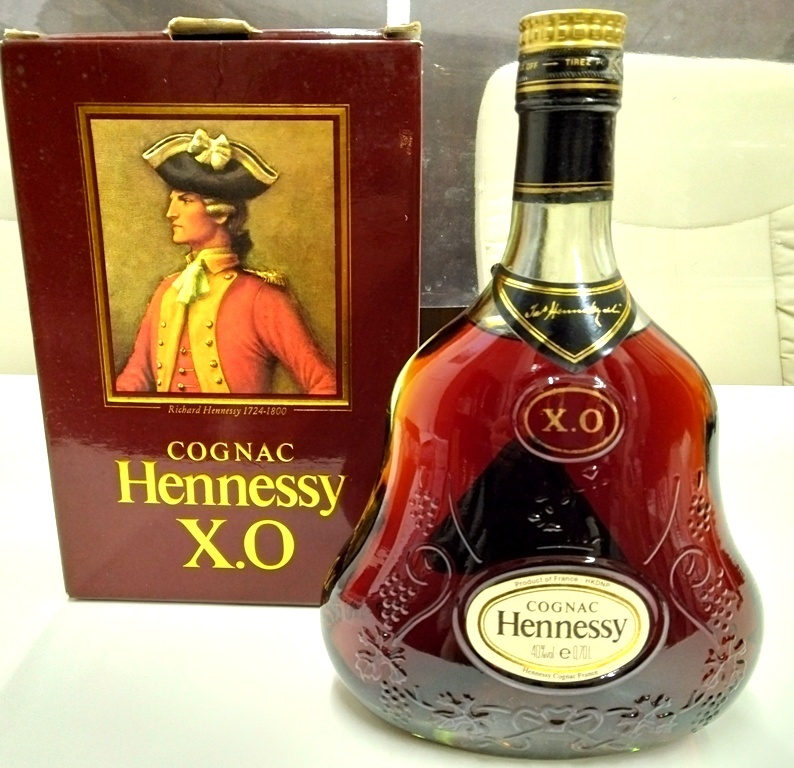 ☆古酒 Hennessy XO ヘネシー XO 金キャップ グリーンボトル 700ml 40