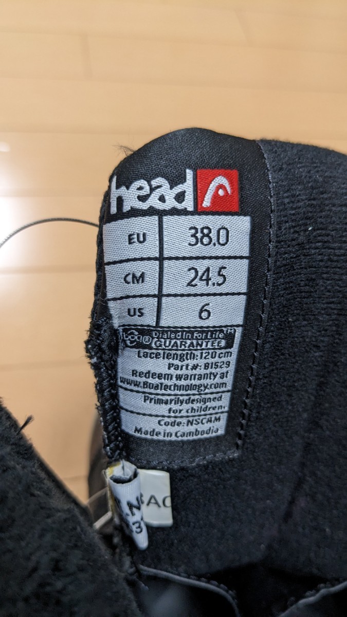 スノーボードブーツ HEAD レディース ジュニア 24.5 おまけ付き 【公式