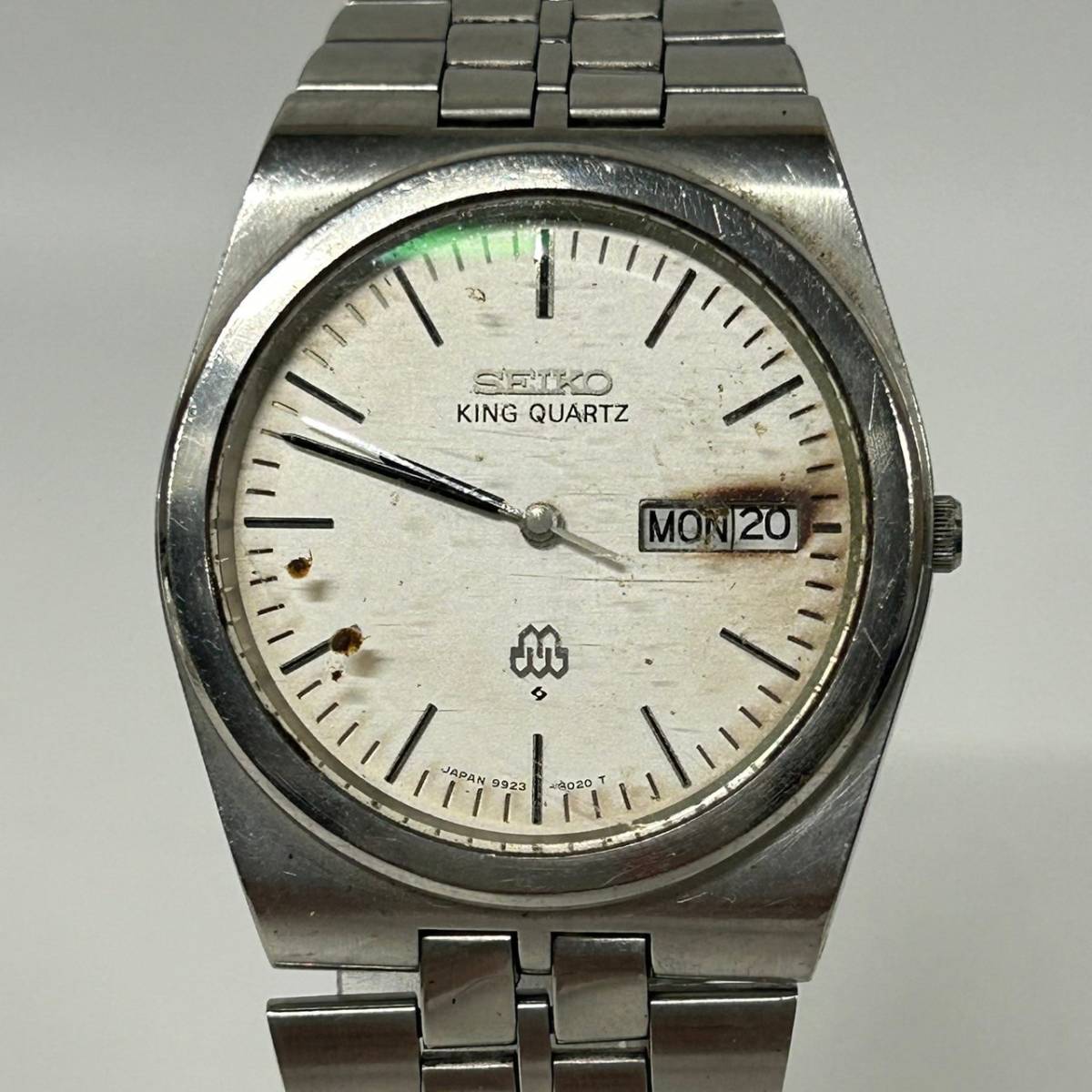 SEIKO KING QUARTZ セイコー 1円 キング クォーツ 稼働中・リューズ 