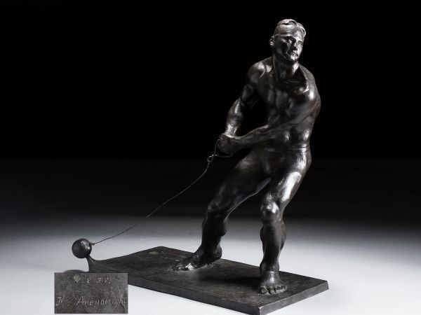 日本芸術院会員 雨宮治郎 作 ブロンズ J195. 彫刻家 【雨宮治郎