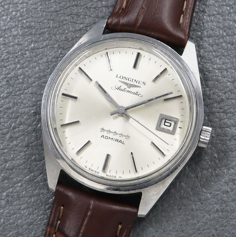 【1円〜／希少モデル／可動品】LONGINES ADMIRAL ロンジン・アドミラル Cal.505 自動巻 Ref.8336-4 ヴィンテージ アンティーク 中古 