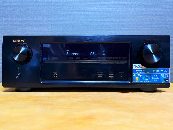 ■□◇● DENON AVアンプ AVR-X1100W ⑦ 動作・極美品、リモコン付 ●◇□■
