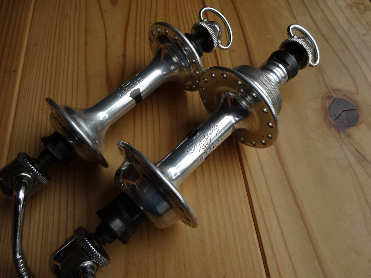 Campagnolo RECORD FRハブ 32H OLD F100/R126mm BSC 回転良好 【公式通販】