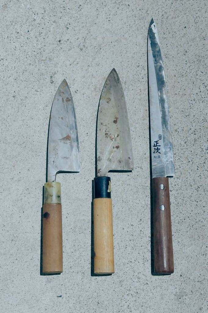 ★ 銘入り 出刃包丁 他まとめ ★ 中古現状品取引 / 状態などは必ず写真でご確認ください！