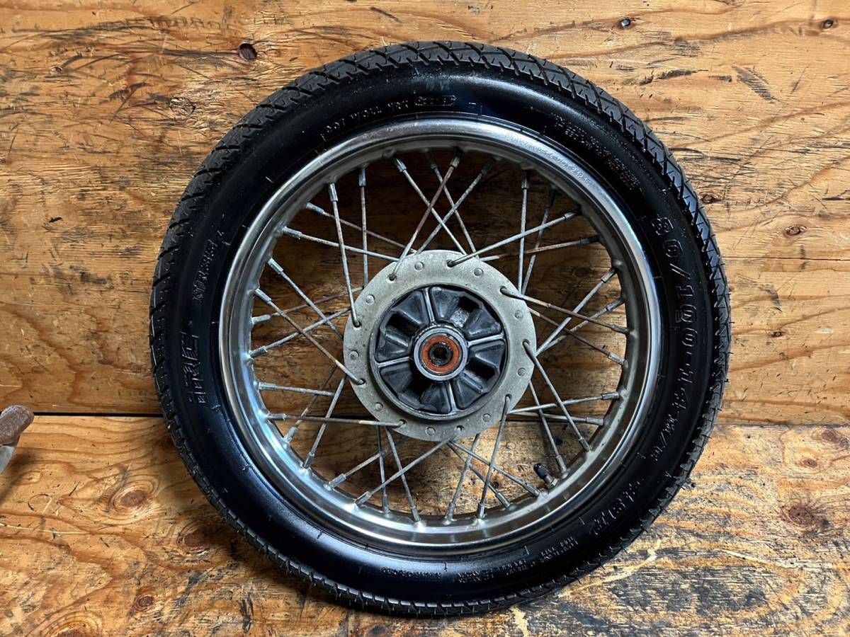 ☆ホンダ AA04スーパーカブ50PRO 前後ホイール HONDA スーパーカブ50 PRO FI AA04 フロントホイール 神戸発 A109-4