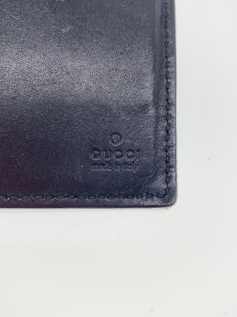 GUCCI◇長サイフ_グッチシマ/レザー/BLK/総柄/メンズ 【公式通販】